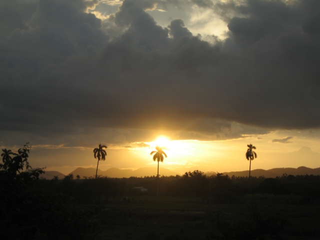 ein Sonnenuntergang kurz vor Pinar del Río